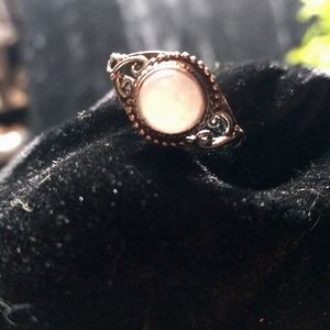 119 Moonstone Gemstone Silver Ring size 8.5 Sterling stamped .925 Shipping Sale